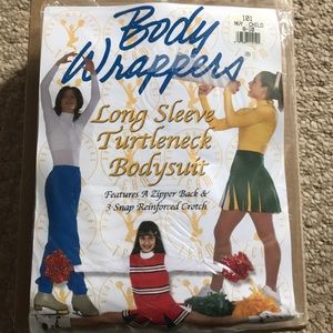 Belong sleeve turtleneck bodysuit.  Size 8-10